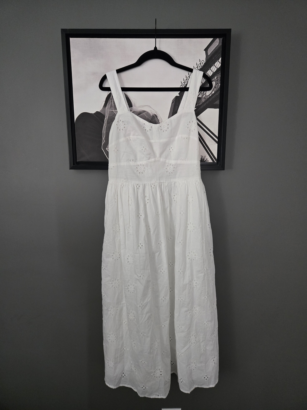 J. Crew White Eyelet Maxi Sundress